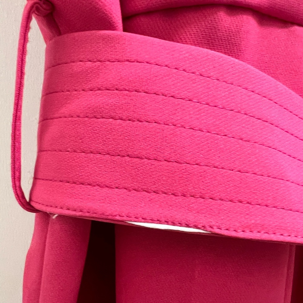 Zara Hot Pink Belted Sleeveless Wrap Romper - Picture 9 of 15